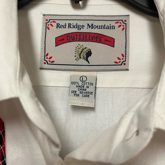 Red Ridge Mountain Outfitters Original Embroidered Mens Shirt Size Large - Picture 4 of 8